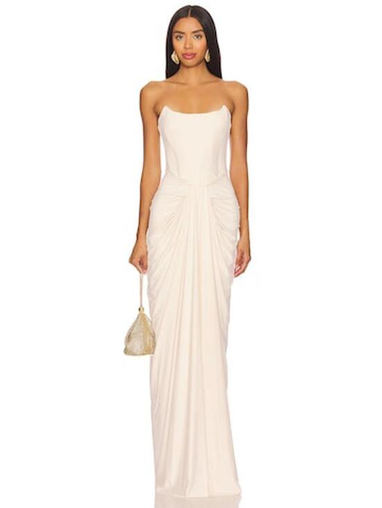 Deme by Gabriella Dresses & Skirts - Deme by Gabriella Pearl Gown in Off White